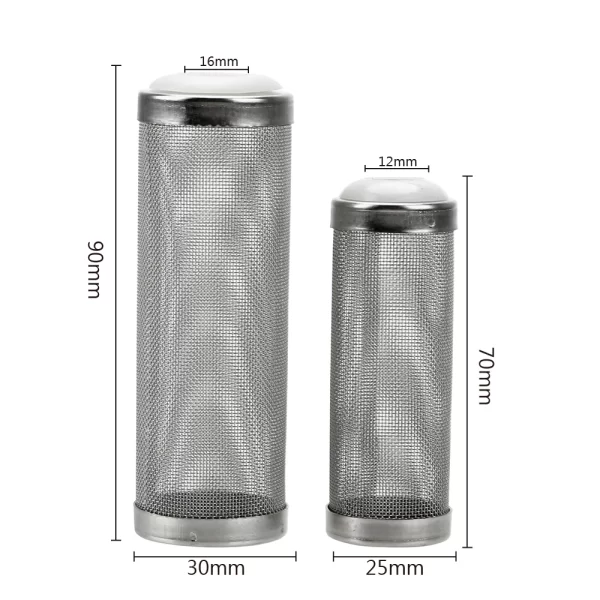 Stainless Steel Filter S/L Size Aquarium Accessories Inflow Inlet Protect Special Shrimp Cylinder Filter Shrimp Net - Image 6