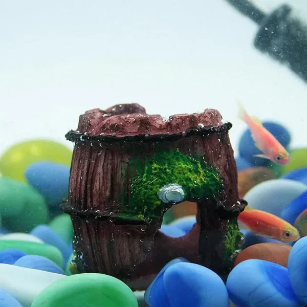 Aquarium Equipment Accessory Glass Fish Tank Landscaping Decoration Resin Crafts Artificial Antique Barrels Fish Tank Decoration - Image 15