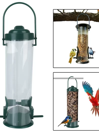Hanging Bird Feeder Pet Supplies Outdoor Decoration Wild Bird Seed Feeder Garden Paddock Bird Feeding Tool