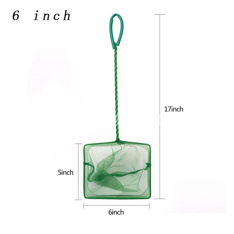 Portable Fish Net Long Handle Square Aquarium Accessories Fish Tank Landing Net Fishing Net Fish Floating Objects Cleaning Tool - Image 16