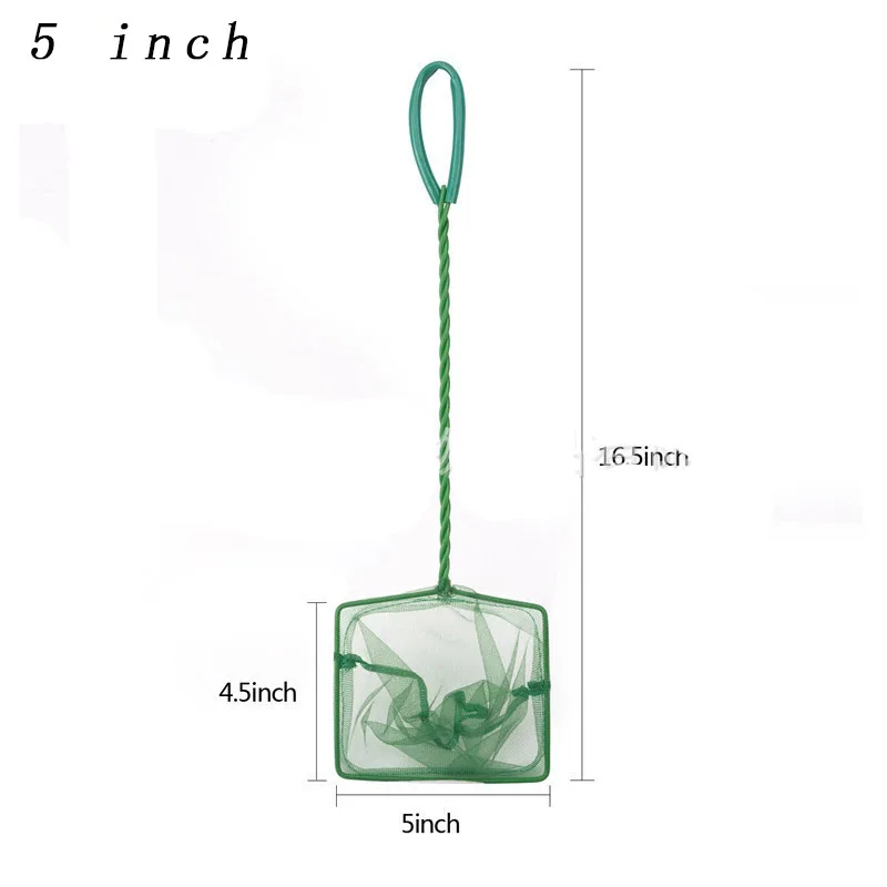 Portable Fish Net Long Handle Square Aquarium Accessories Fish Tank Landing Net Fishing Net Fish Floating Objects Cleaning Tool - Image 10