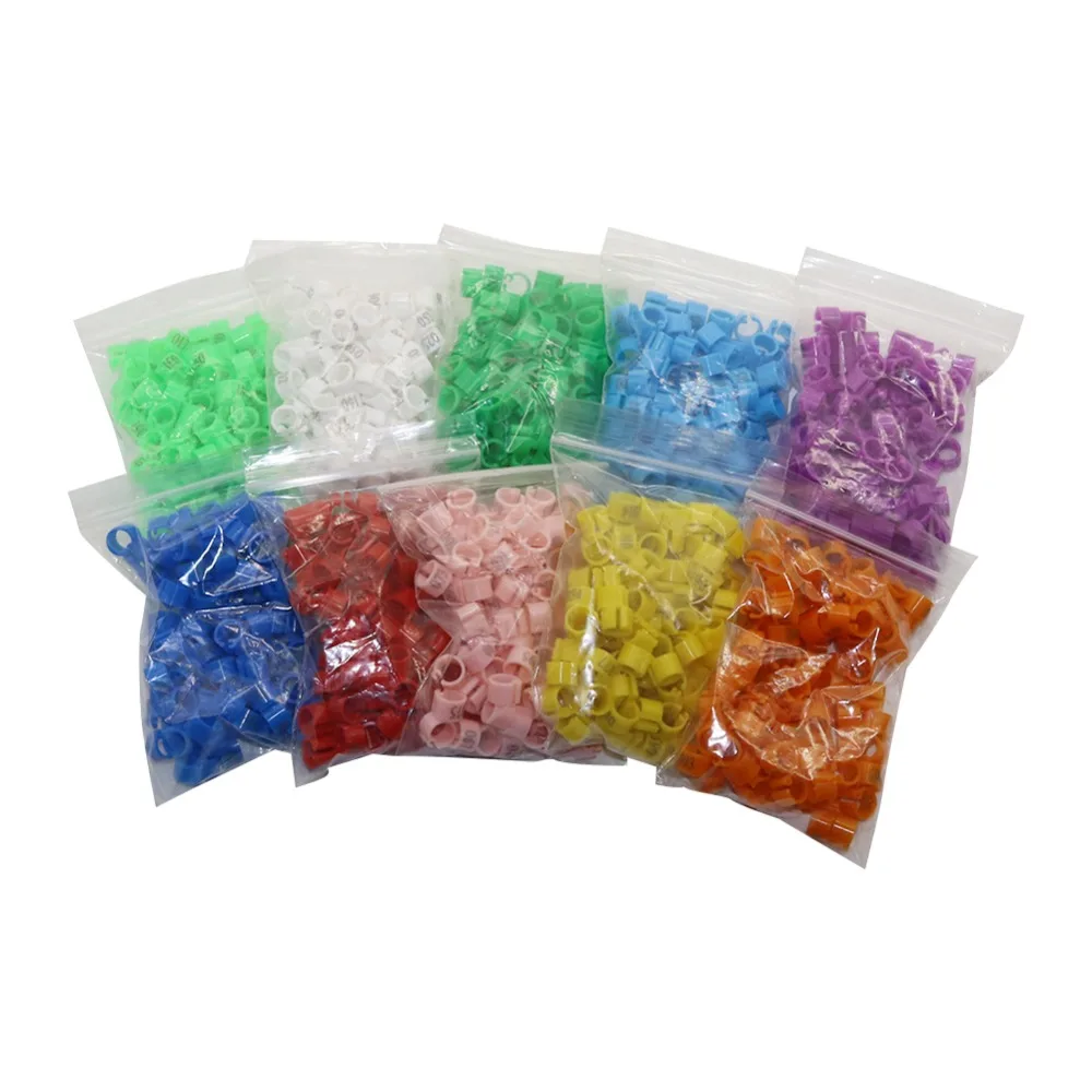 100 Pcs/bag Inner Diameter 6mm Pigeon Leg Poultry Dove Bird Parrot Clip Rings Band Foot Ring Pigeon Supplies NO.001~100 - Image 3