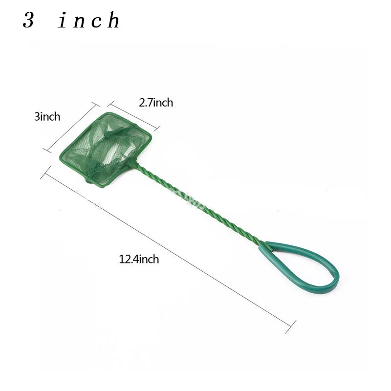 Portable Fish Net Long Handle Square Aquarium Accessories Fish Tank Landing Net Fishing Net Fish Floating Objects Cleaning Tool - Image 12