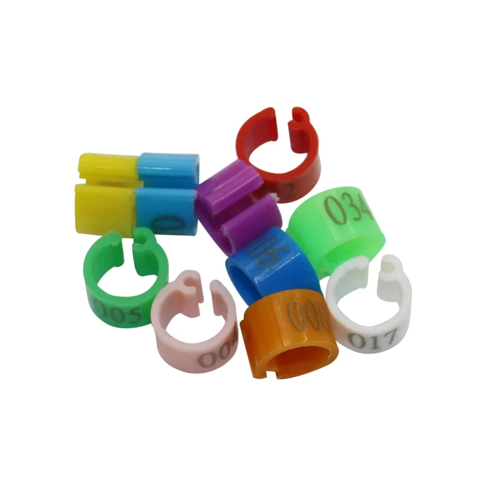 100 Pcs/bag Inner Diameter 6mm Pigeon Leg Poultry Dove Bird Parrot Clip Rings Band Foot Ring Pigeon Supplies NO.001~100 - Image 22