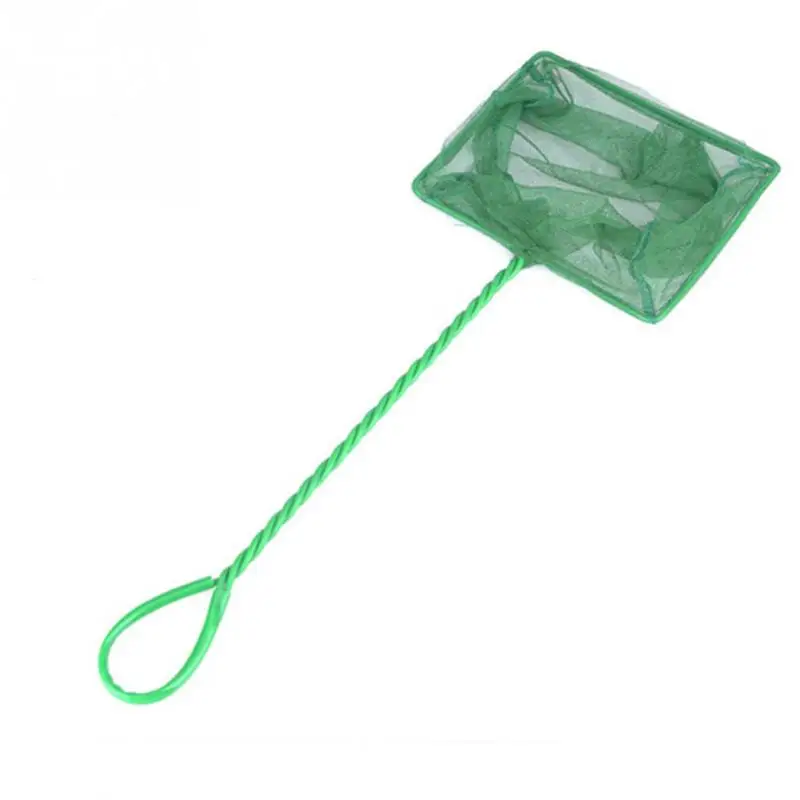Portable Fish Net Long Handle Square Aquarium Accessories Fish Tank Landing Net Fishing Net Fish Floating Objects Cleaning Tool - Image 5