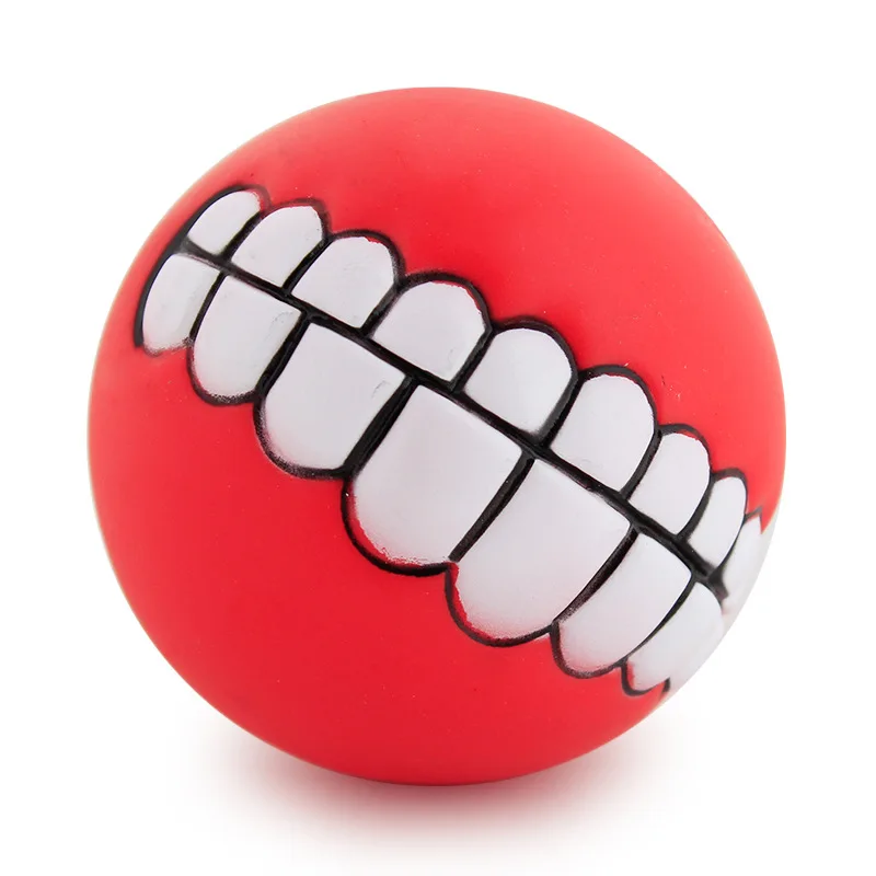 Pet Dog Ball Teeth Funny Trick Toy Silicone Toy for dogs Chew Squeaker Squeaky Dog Sound toys Pet puppy Toys interactive cat toy - Image 7