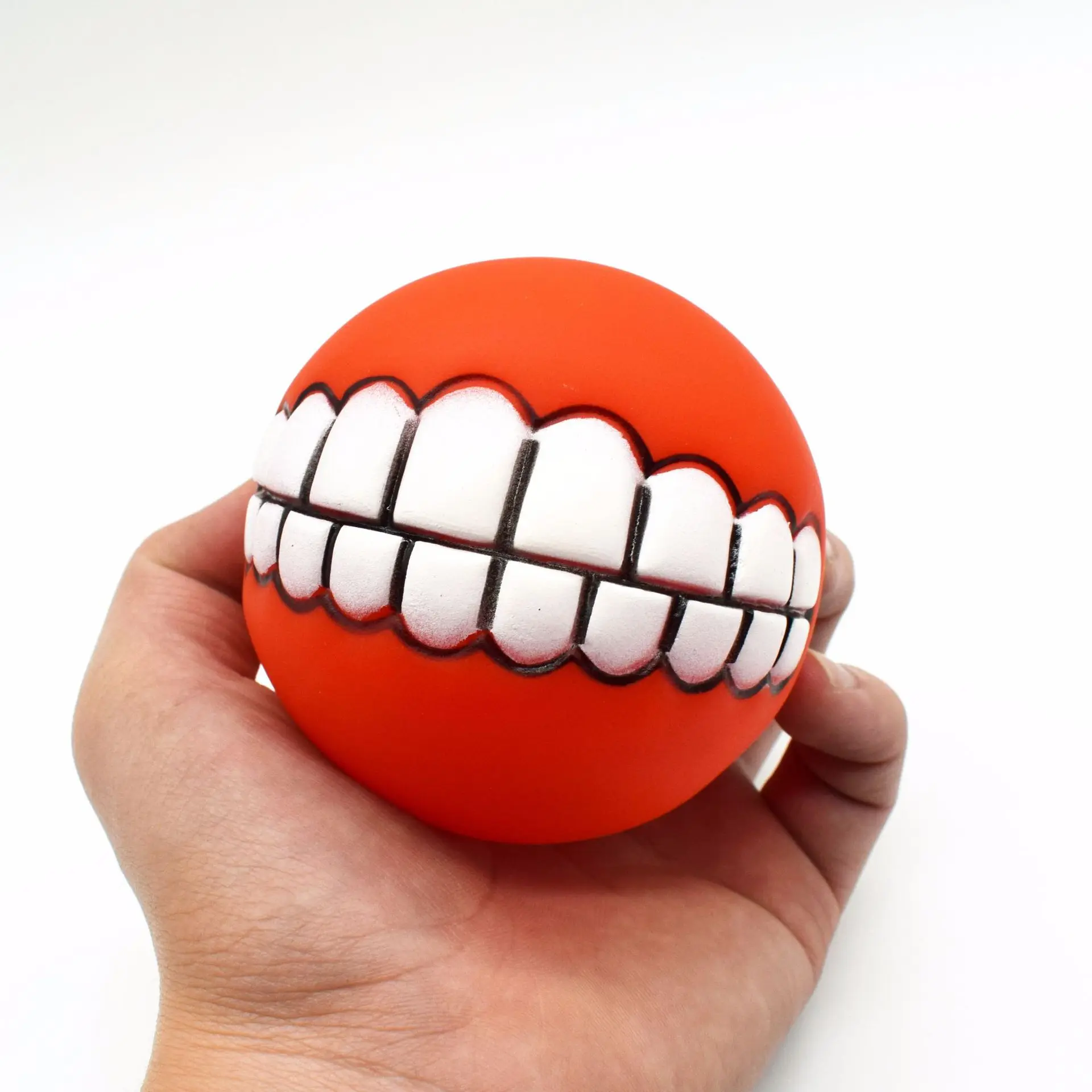 Pet Dog Ball Teeth Funny Trick Toy Silicone Toy for dogs Chew Squeaker Squeaky Dog Sound toys Pet puppy Toys interactive cat toy - Image 4