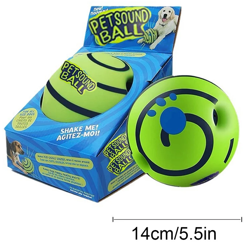 Dog Toy Wobble Wag Giggle Glow Ball Interactive Dog Attention Toy Fun Giggle Sounds Ball When Rolled or Shaken For Pet Dog Fun - Image 9