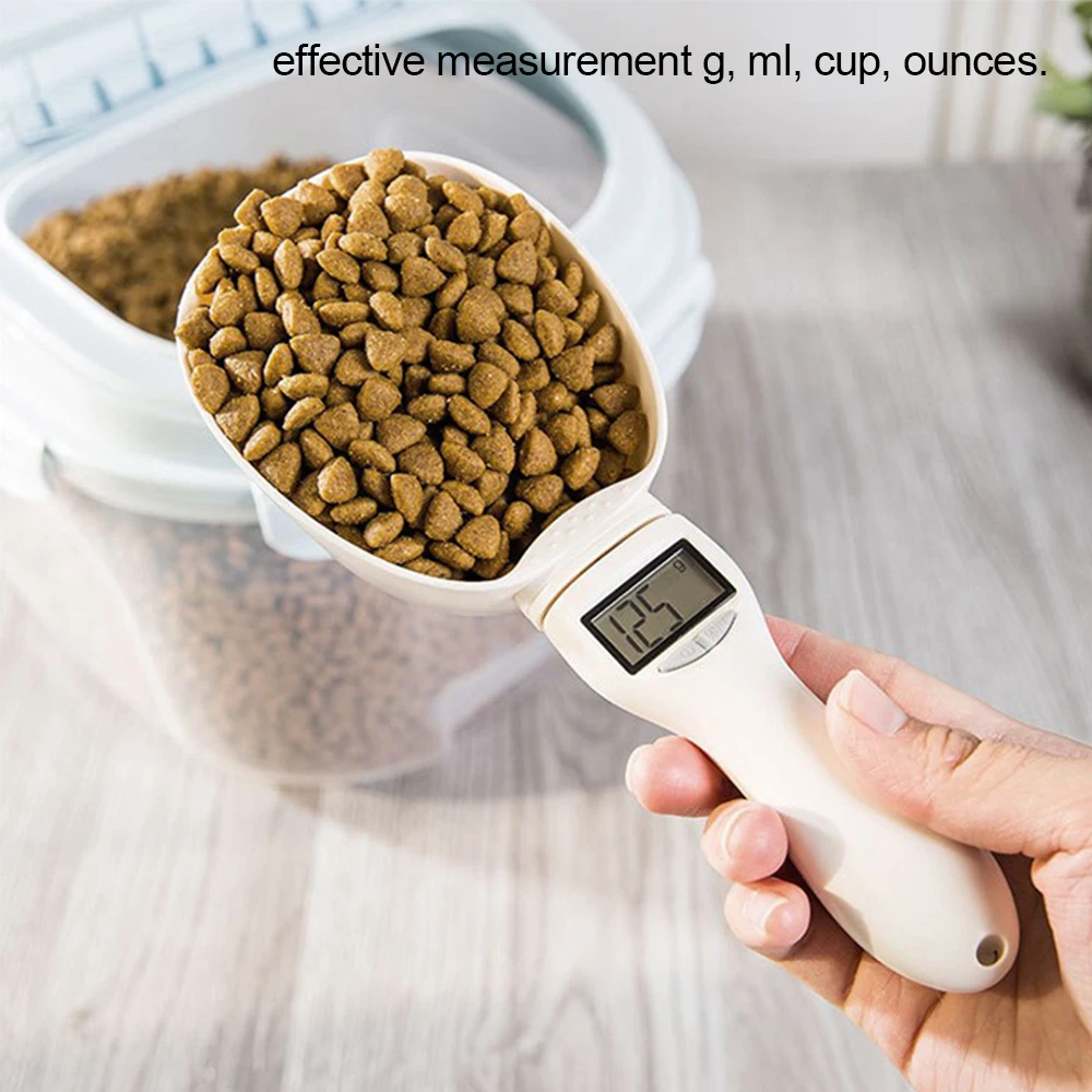 Pet Food Measuring Scoop Electronic Dog Cat Food Measuring Cup Digital Spoon Scale Kitchen Food Scale with LED Display - Image 11