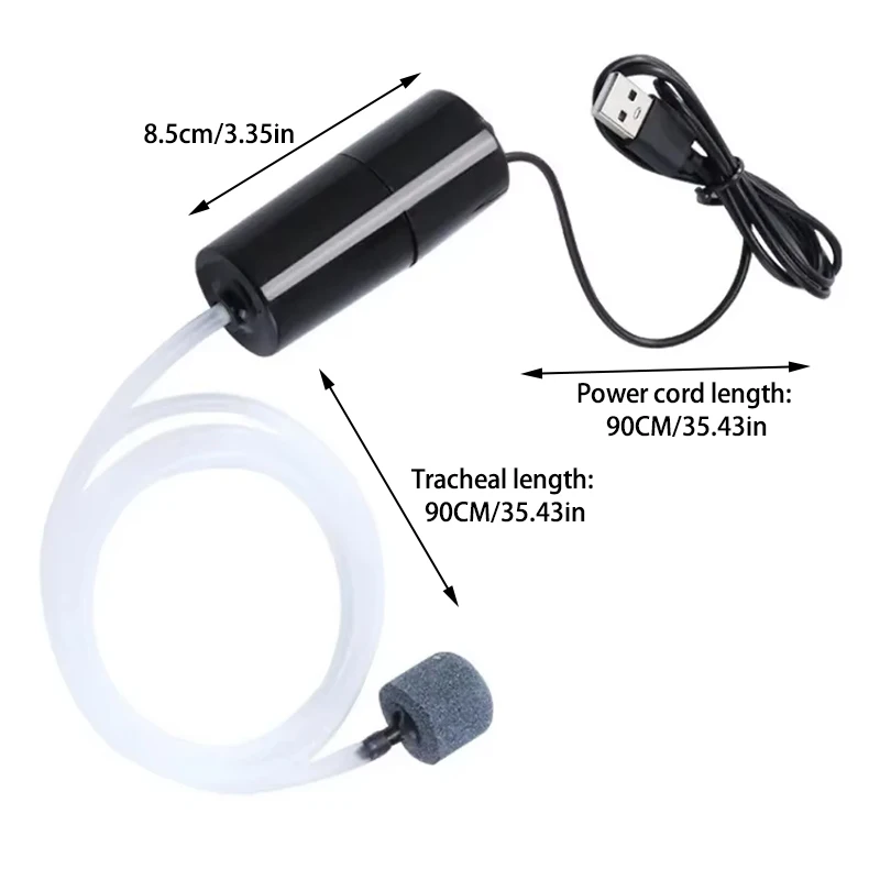 Portable USB Aquarium Air Pump:Mini Oxygenator for Fish Tanks and Aquatic Accessories - Image 6