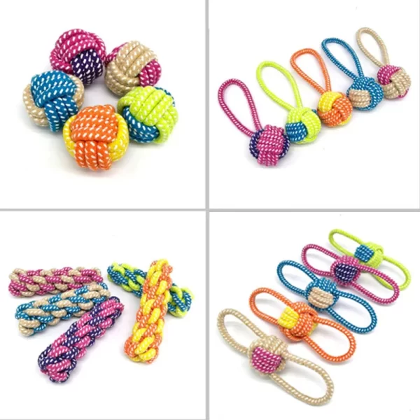 Pet Dog Toys for Large Small Dogs Toy InteractiveCotton Rope Mini Dog Toys Ball for DogsAccessories Toothbrush Chew Puppy Toy