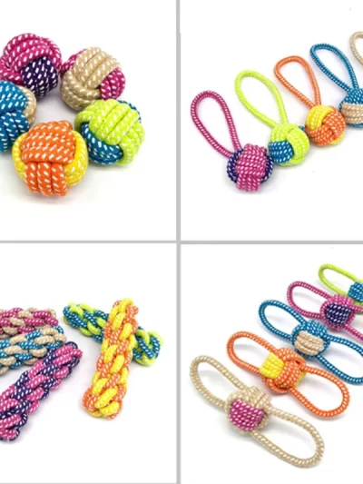Pet Dog Toys for Large Small Dogs Toy InteractiveCotton Rope Mini Dog Toys Ball for DogsAccessories Toothbrush Chew Puppy Toy