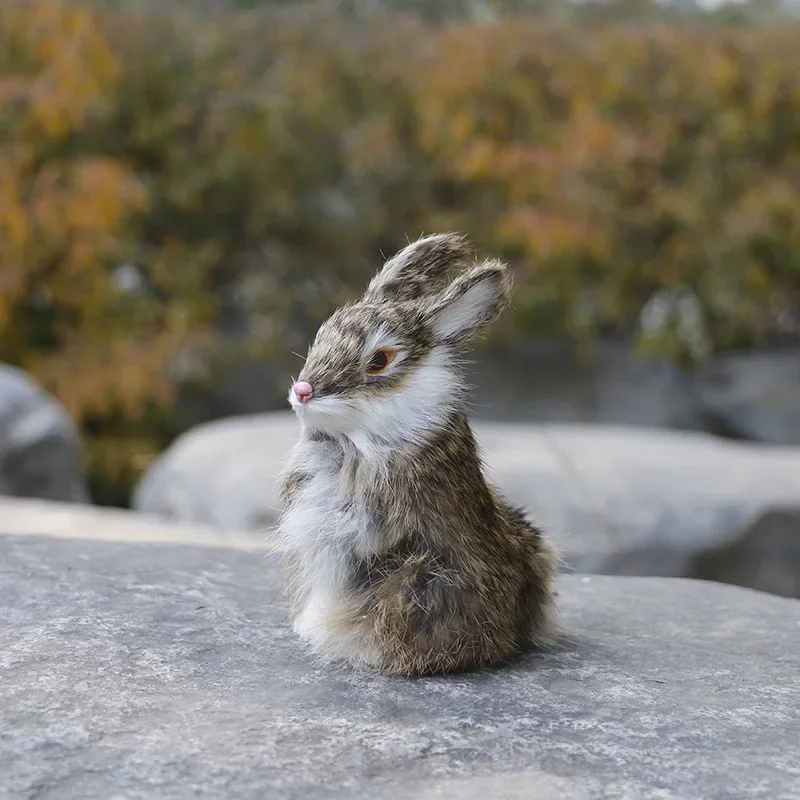 Simulated Rabbit Animal Model Rabbit Household Decorations Rabbit Fur Crafts Gifts - Image 7