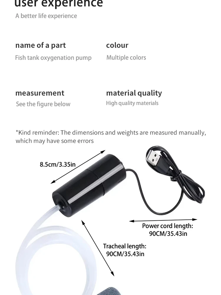 Portable USB Aquarium Air Pump:Mini Oxygenator for Fish Tanks and Aquatic Accessories - Image 13