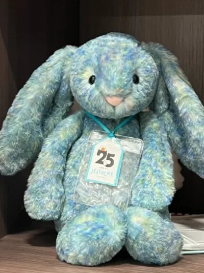 Jelly Cat 30cm Monet Bunny Plush Doll 25th Anniversary New Shy Blue Oil Painting Rabbit Home Decoration Cat And Dog Toy Pet Gift