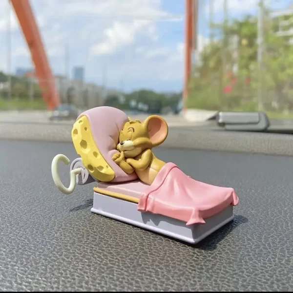 Cat And Mouse Car Accessories Cute Car Window Decoration Tom Cat Jerry Car Accessorie Doll Desktop Ornament Friend Birthday Gift - Image 10