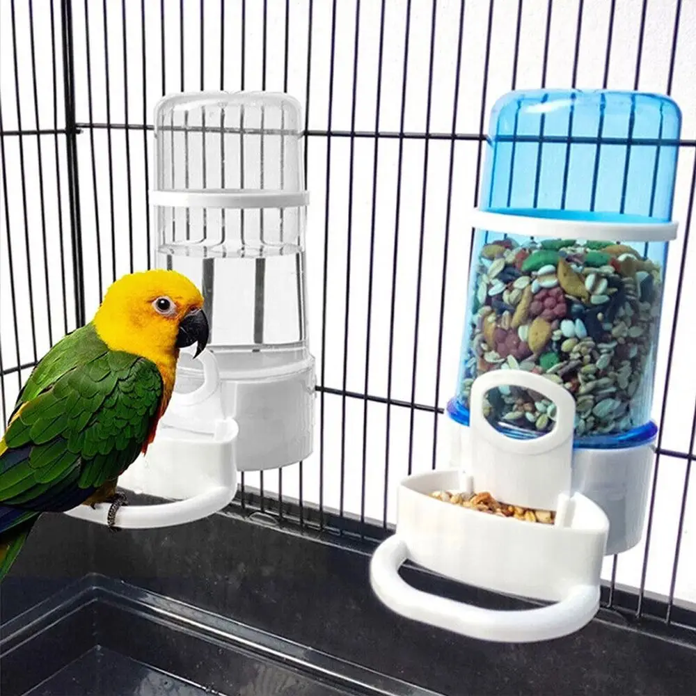 Bird's Food Feeder Water Drinker Fountain Clipper Cage Budgie Finch Cockatiel