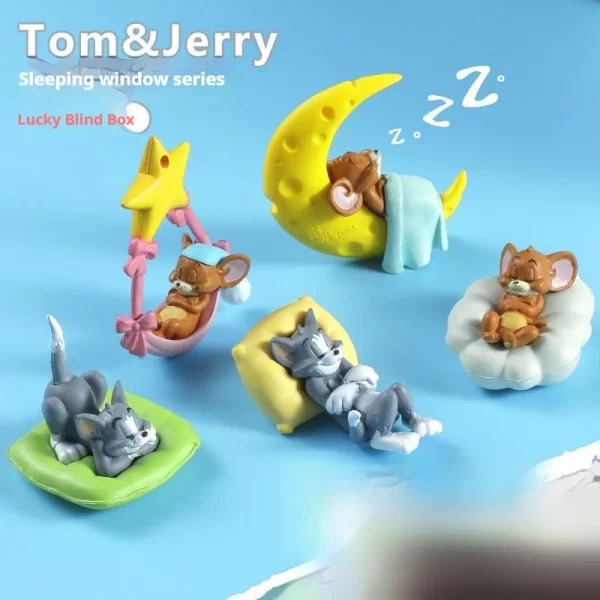 Cat And Mouse Car Accessories Cute Car Window Decoration Tom Cat Jerry Car Accessorie Doll Desktop Ornament Friend Birthday Gift - Image 6