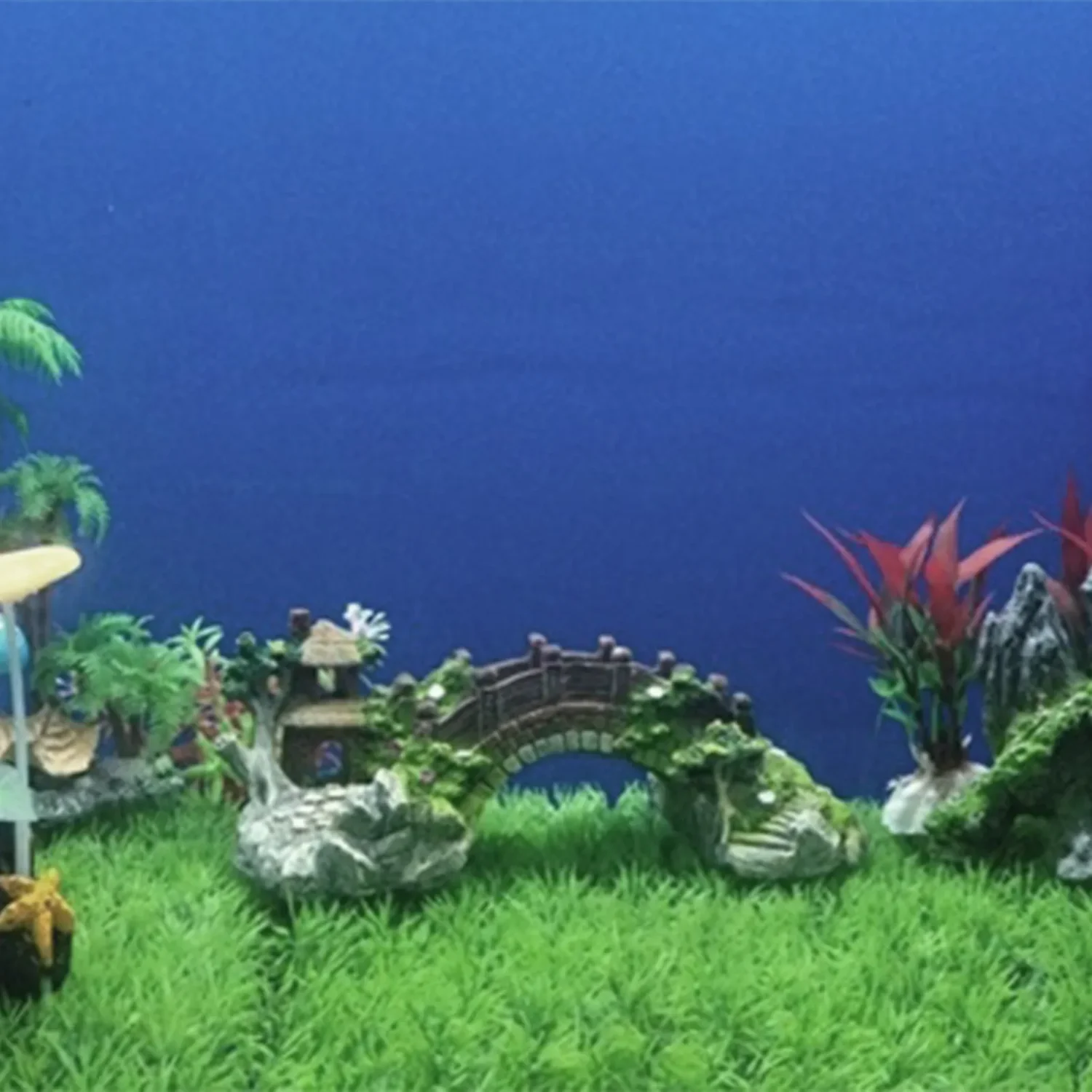 Fish Tank Artificial Bridge Resin Landscape Decoration Bridge Aquarium Equipment Accessories Ornament Cave Aquatic Pet Fish Reef - Image 3