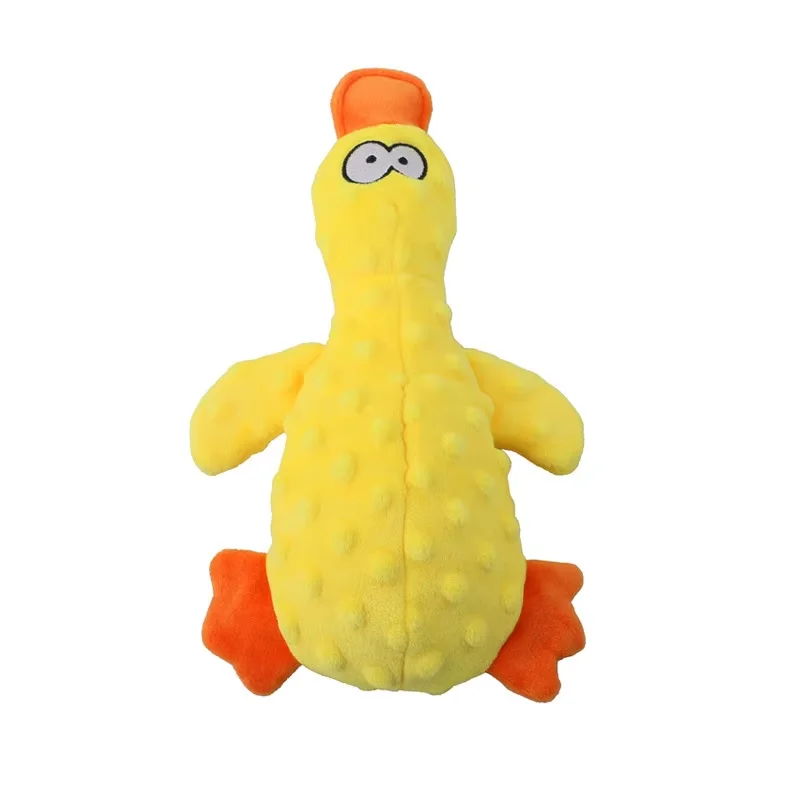 Duck Soft Plush Stuffed Raw Dog Toys for small Puppy dogs Interactive Squeaky Dog Bite Toy Sound Paper Chew Tooth Pet Supplier - Image 7