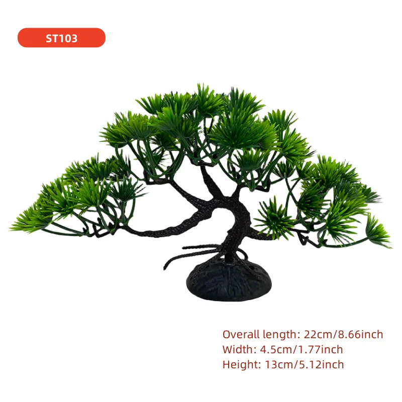 Aquarium bonsai tree, plant, fish tank decoration, artificial plant, flower decoration, beta goldfish decoration, freshwater - Image 6