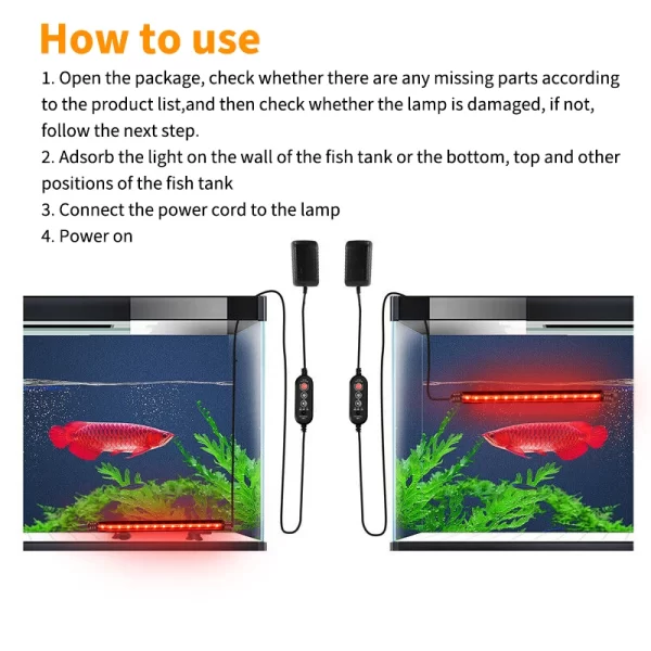 Aquarium 21 LED Light Remote Control Diving Lamp Plant Grow Lighting Underwater Fish Tank Light RGB Led Aquarium Accessories EU - Image 13