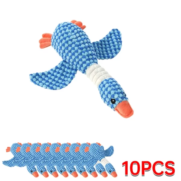 Cute Plush Dog Toys Pet Duck Squeak Toy for Puppy Sound Wild Goose Chew Toy for Small Middle Large Dogs Teeth Cleaning - Image 8