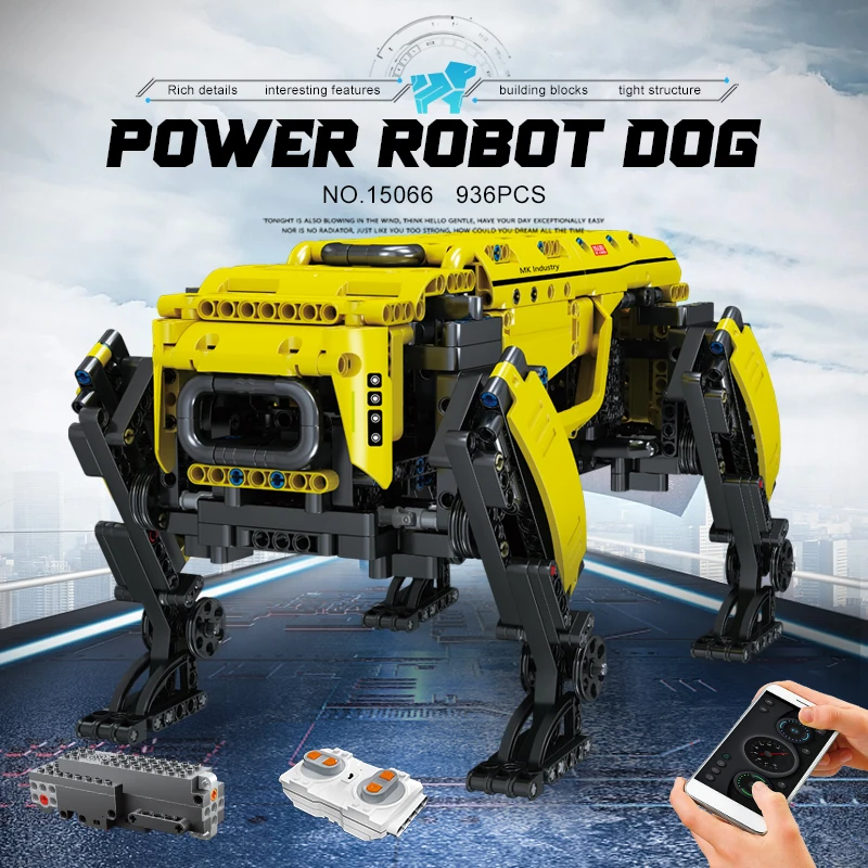 Technical Robot Toys The RC Motorized Boston Dynamics Big Dog Model AlphaDog Building Blocks Bricks Toys for Kid Christmas Gifts - Image 9