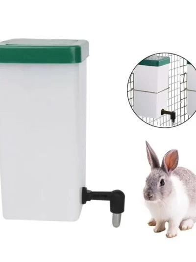 Rabbit Water Dispenser Drinker Feeder Drinking Fountain Automatic Drinking Equipment Pet Drinker Rabbit Animal Accessories
