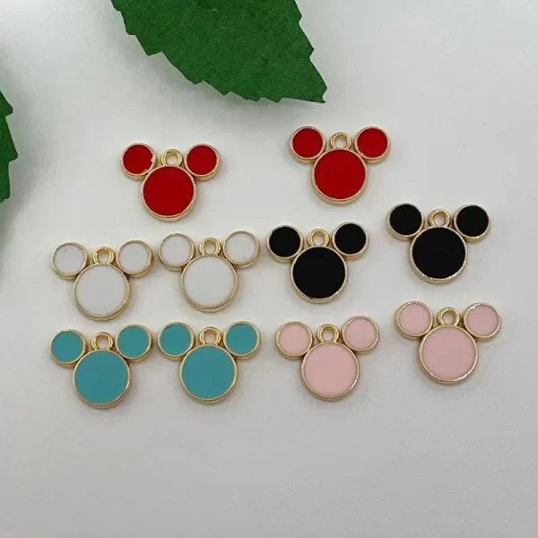 10 cartoon animal head accessories alloy pendants jewelry making DIY earrings necklace accessories - Image 8