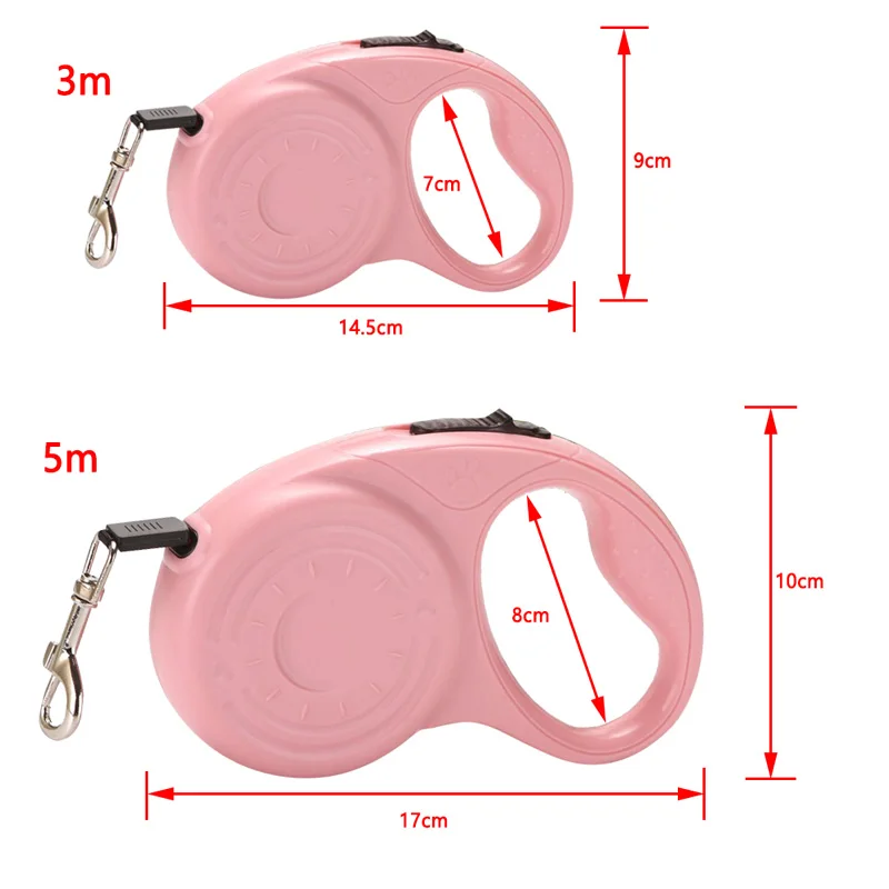 3m 5m Dog Leash for Small Medium Dogs Cats Outdoor Hiking Automatic Retractable Extending Rope Chihuahua Bulldog Pet Supplies - Image 2