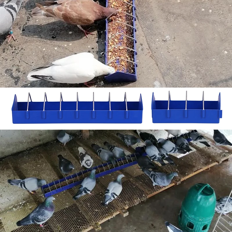 20cm/40cm Thickened Bird Pigeon Feeder Trough Chicken Food Fountain Bird Chick Feeding Bowl Slot Container Food Dispenser Tool - Image 6