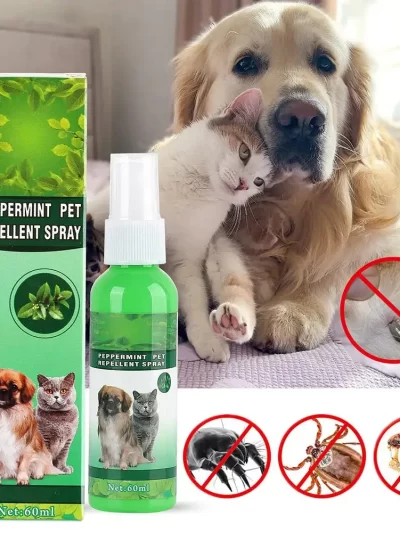 60ml Pet Pest Spray Pet Dog Anti-flea Mites Ticks Drops Kitten Pest Treatment Treatment Flea Puppy Kitten Puppy Spray M2n1