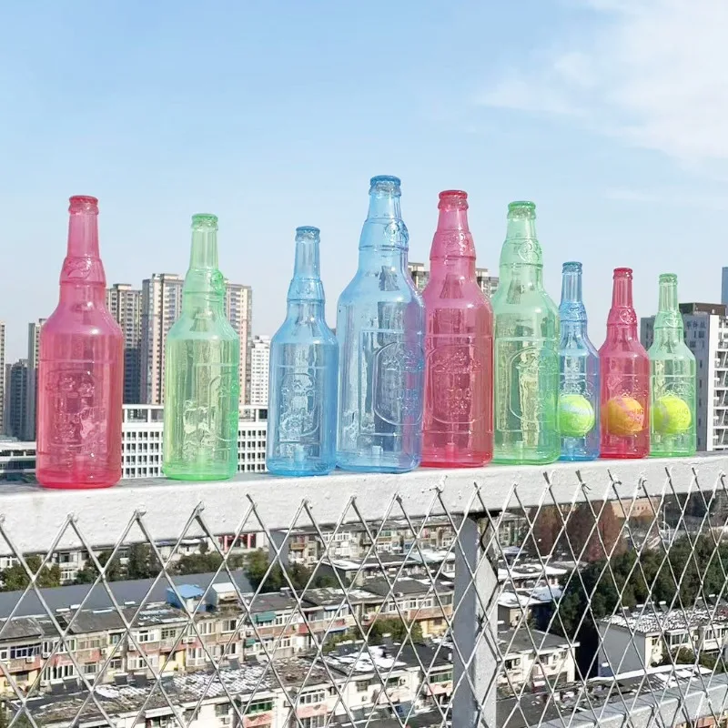 Pet Chew Toy Pet Sound Bite Resistant Molar Floating Rubber TPR Tennis Bottle Pet Bottle Ball Squeaky Toy Accessories - Image 6