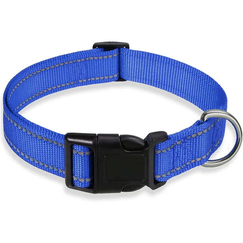 Reflective Dog Collar Strap With Adjustable Safety Nylon Pet Collar Pet Traction Rope Suitable For Small And Medium-Sized Pets - Image 8