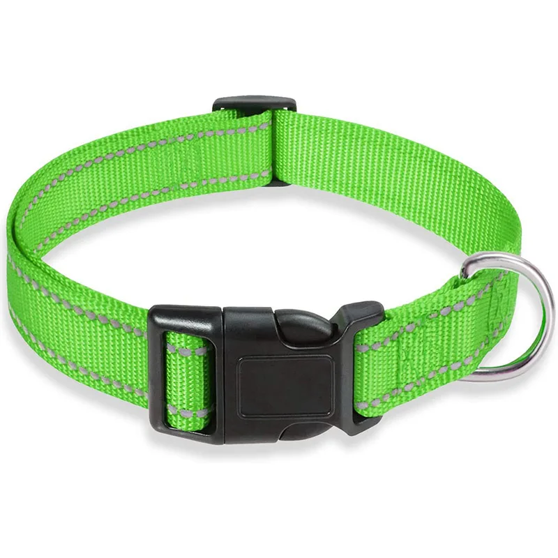 Reflective Dog Collar Strap With Adjustable Safety Nylon Pet Collar Pet Traction Rope Suitable For Small And Medium-Sized Pets - Image 12