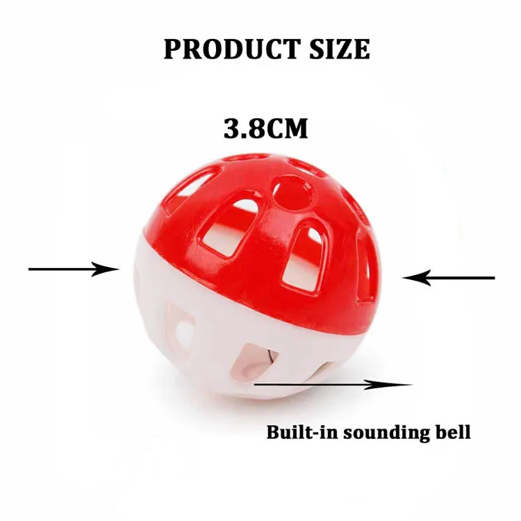 10pcs Parrot Toy Balls Fun Colored Hollow Bell Ball Sound Bird Toy Parakeet Training Interactive Chew Toys Pet Bird Supplies - Image 9