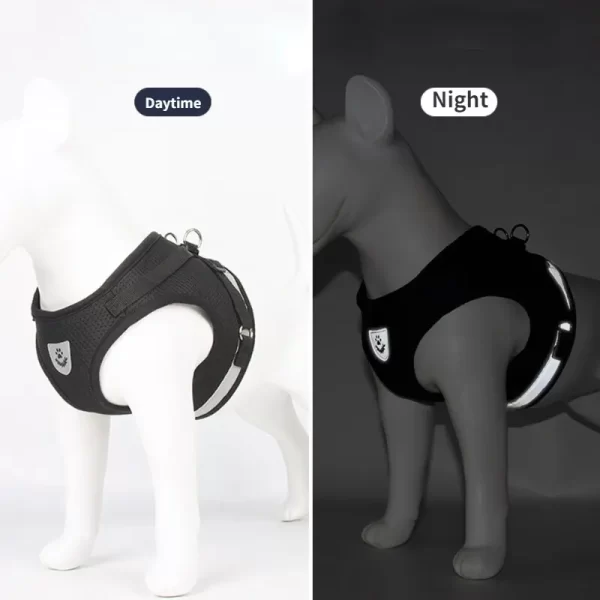 Pet Leash Undershirt Type Harness Breathable Reflective Adjustable Chest Harness Outdoor Dog Carrying Supplies - Image 3