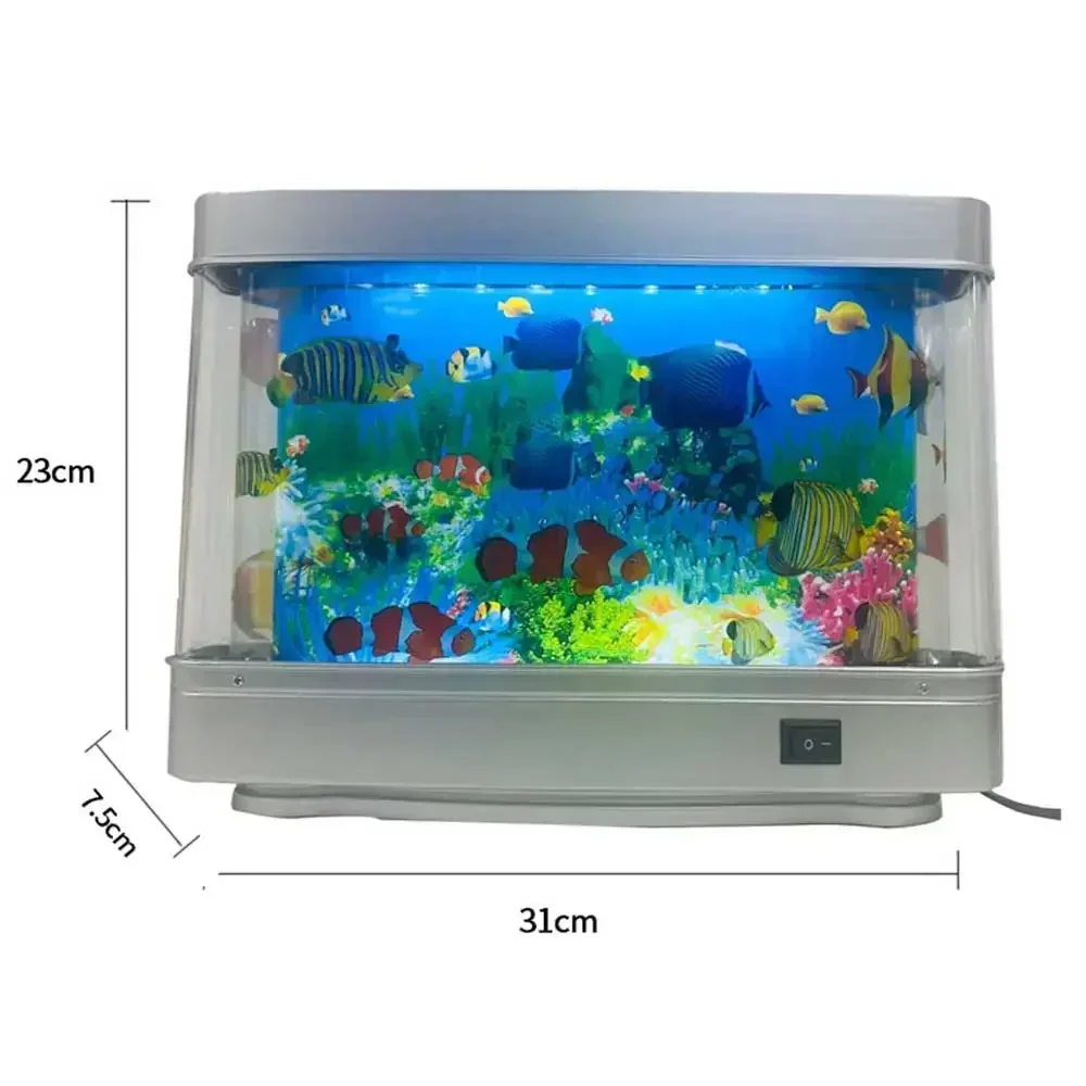 LED Aquarium Fish Tank Lamp Landscape Lamp Living Room Decoration Imitation Aquarium Landscaping Underwater World Akwarium - Image 4