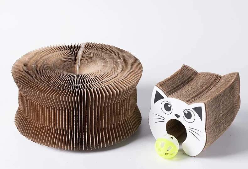 Magic Organ Cat Toy Interactive Cats Scratcher Board Round Corrugated Paper Multiple Shapes Kitten Grinding Claw Cat Accessories - Image 8
