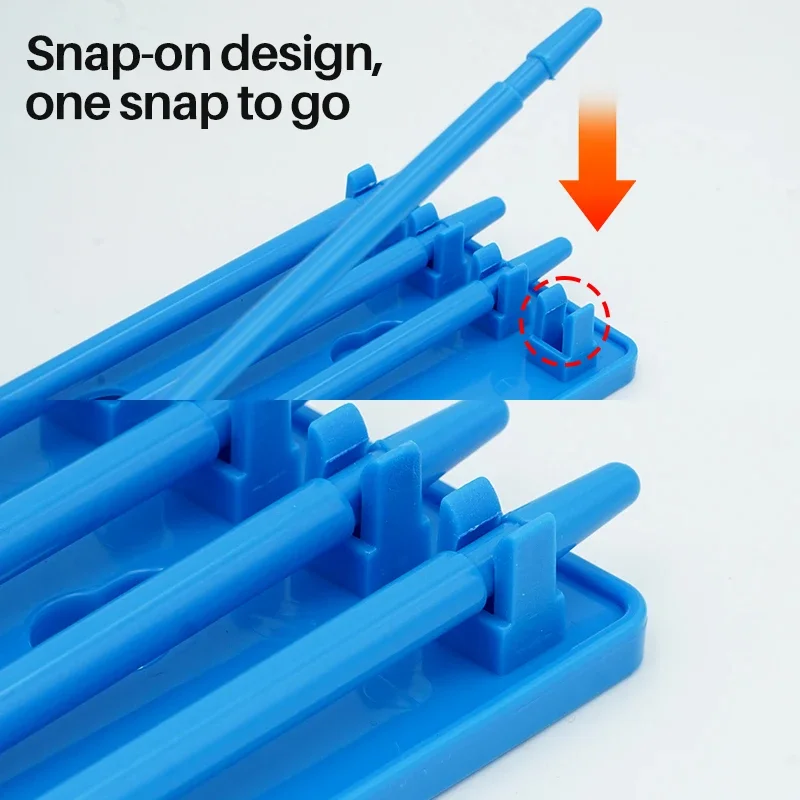 Bird Foot Ring Holder 4-row Large Space Multi-color Hanging Foot Ring Bracket Bird Accessories Wall Mounted Plastic Frame Cheap - Image 4