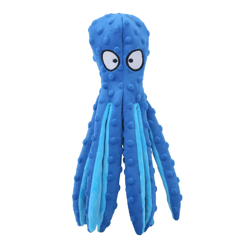 Pet Plush Toy Octopus Dog Interactive Toy Indestructible Bite Resistant Sound Puppy squeaky Octopu Dogs Rattle For Toys Supplies - Image 2