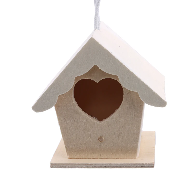 Bird Nest Garden Wooden Bird Cage Outdoor Hanging Birdhouse Box Garden Yard Decoration Pet Accessories Wooden Bird Cages - Image 10