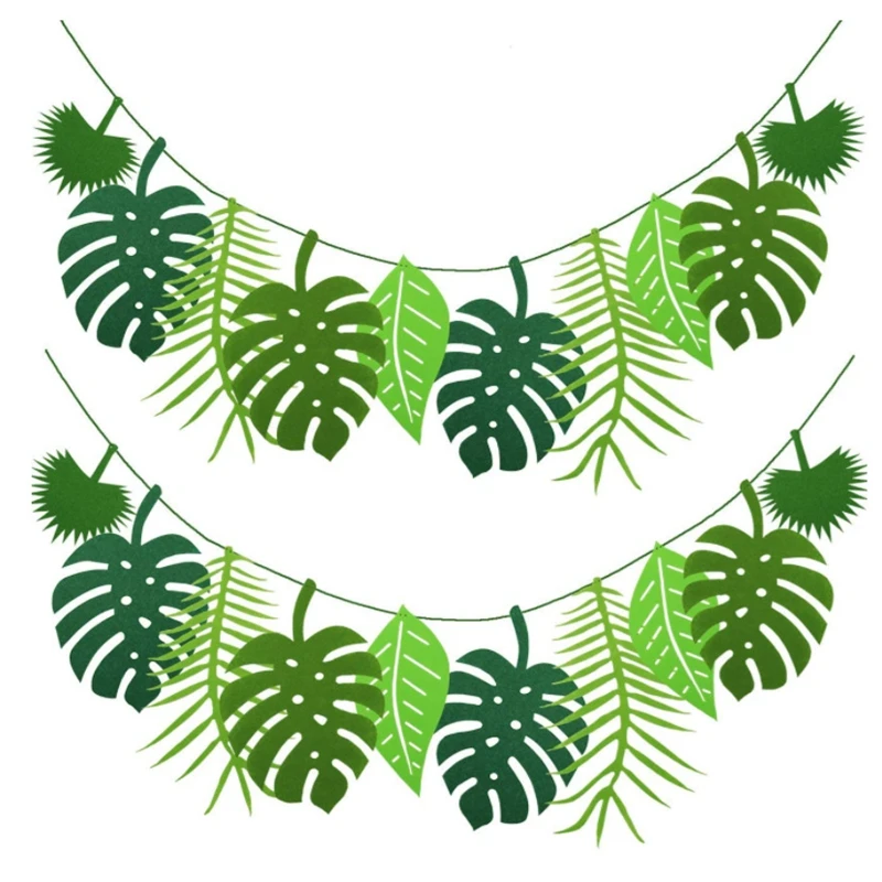 Turtle Leaf Decoration Hawaii Party Summer Happy Birthday Party Safari Jungle Tropic Theme Decor Dinosaur Theme Parti Decor