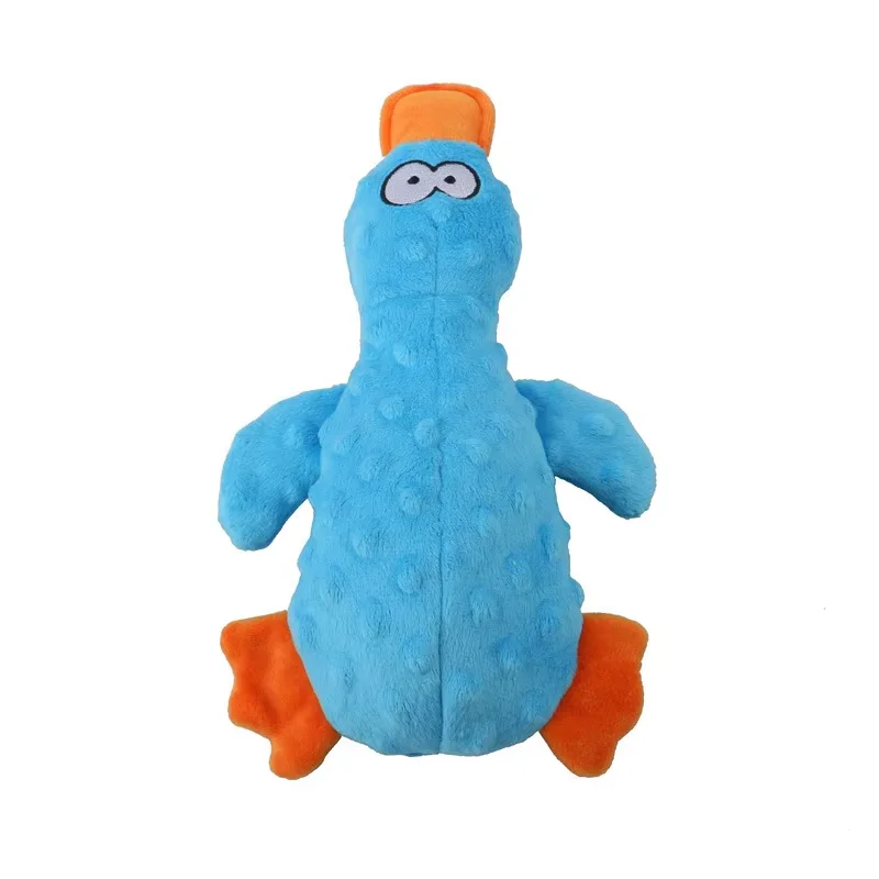 Duck Soft Plush Stuffed Raw Dog Toys for small Puppy dogs Interactive Squeaky Dog Bite Toy Sound Paper Chew Tooth Pet Supplier - Image 10