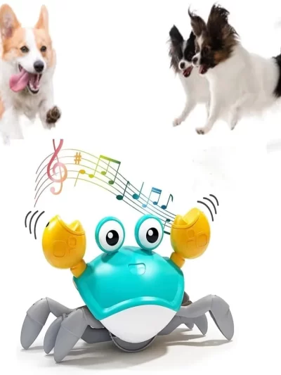 Engaging Interactive Dancing Crab Dog Toy with Musical Sounds - Entertaining and Stimulating Pet Toy for Dogs and Cats - Keeps Y