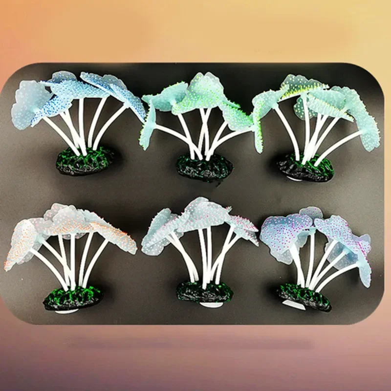 Aquarium Accessories Anemone Weed Fish Accessories Plastic Decorate Decoration Simulate Artificial Glowing Plants Aquatic - Image 16