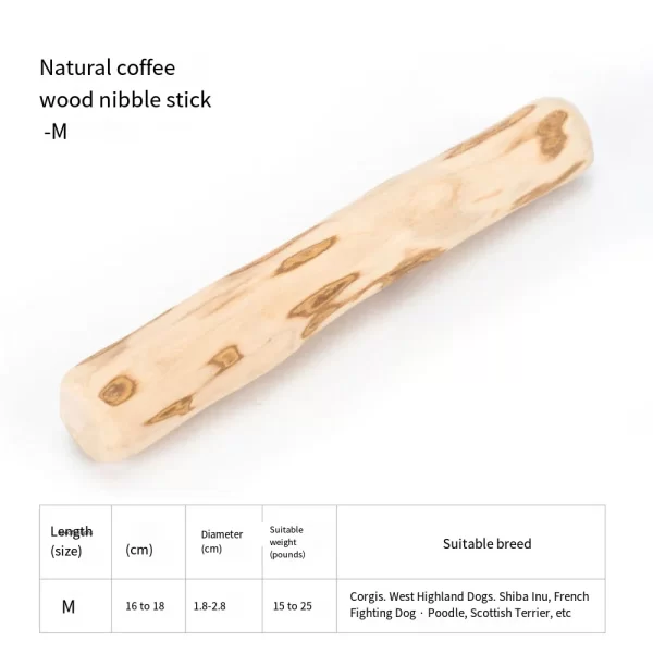 FZCSPEED Coffee Wooden Dog Chew Toy, Dog Wooden Chew Stick, for Tooth Pressure Relief, Pet Toys - Image 6