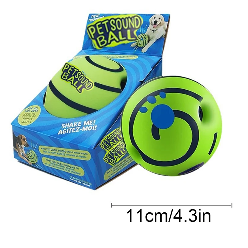 Dog Toy Wobble Wag Giggle Glow Ball Interactive Dog Attention Toy Fun Giggle Sounds Ball When Rolled or Shaken For Pet Dog Fun - Image 8