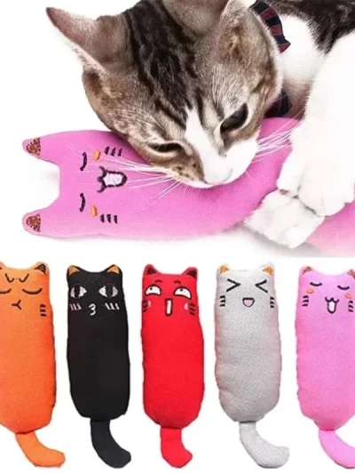 Catnip Toy Cats Products for Pets Cute Cat Toys for Kitten Teeth Grinding Cat Plush Thumb Pillow Pet Accessories